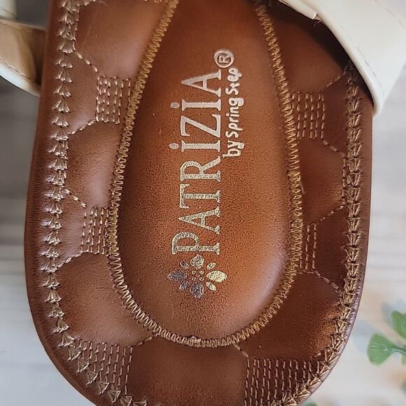 Patrizia By Spring Step Cream Floral Sandals Womens Size 9.5/10 (40) - Picture 6 of 12